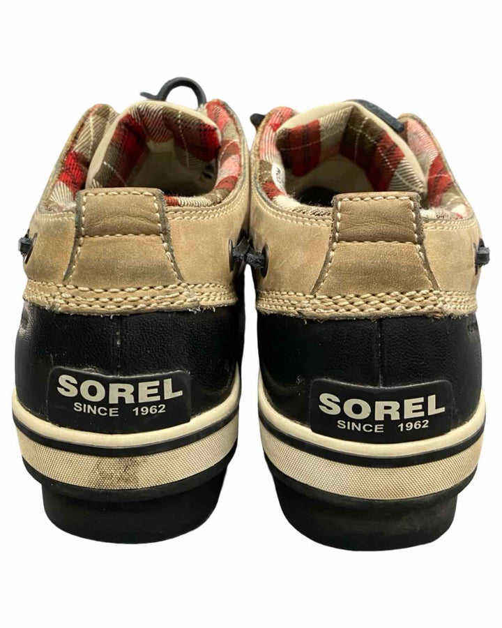 Sorel Shoe Size 7 Tan Black Leather Low Top Duck Boots(Ankle)