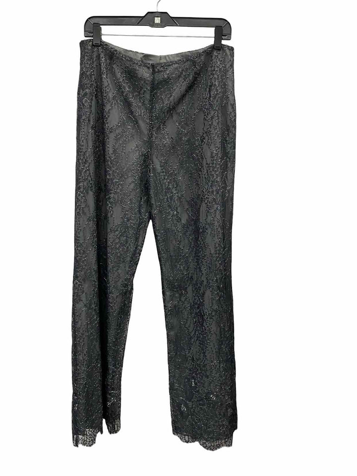 Yansi Fugel Size 12 Grey Metallic 50% cotton Pants