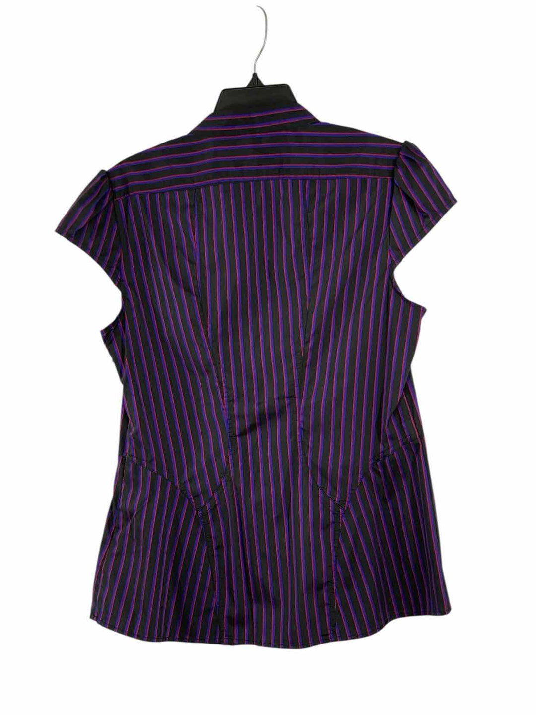 Express Size L Black Pink & Purple Short Sleeve Shirts