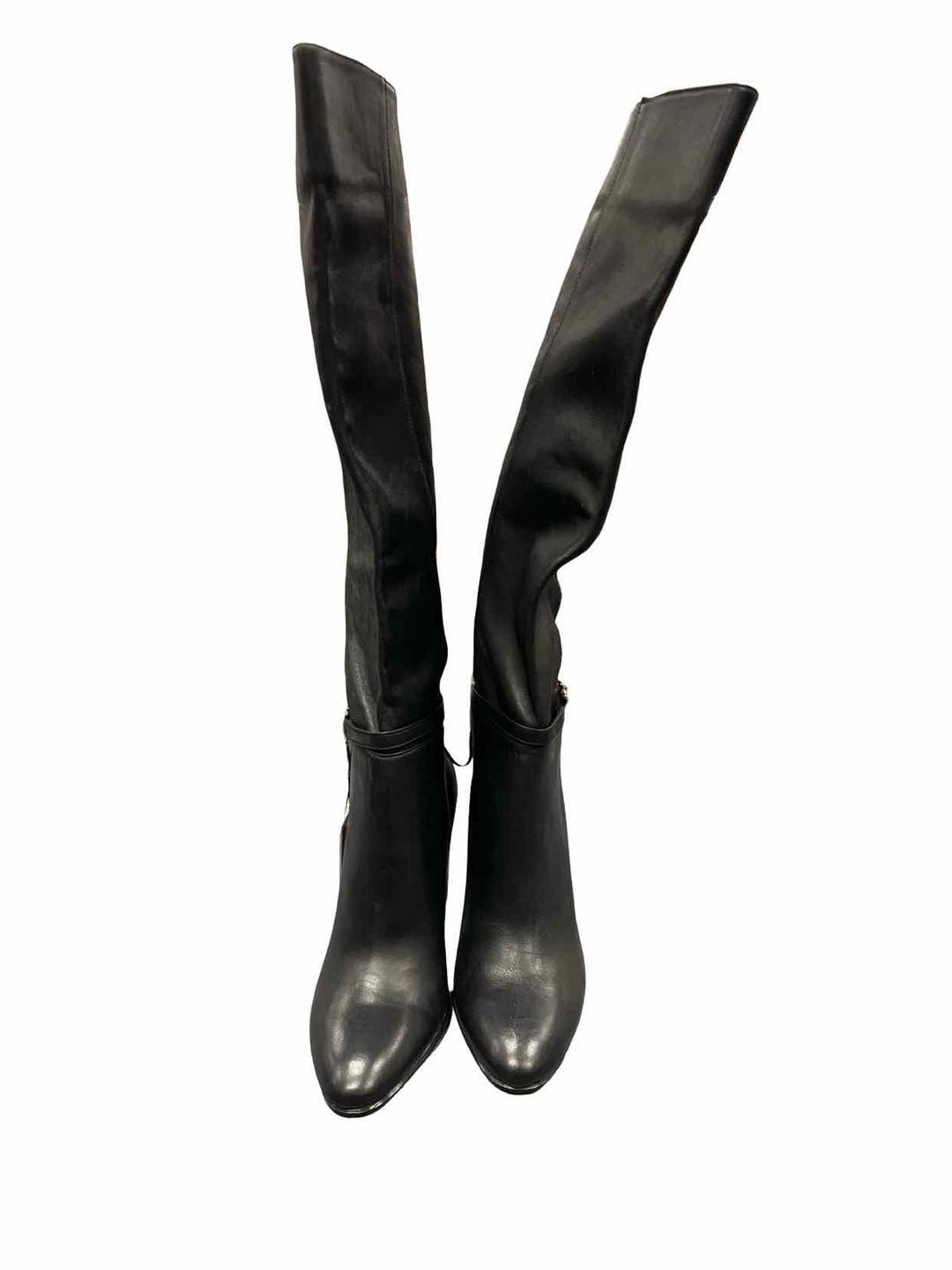 Zara Shoe Size 7.5 Black Leather NWT Boots(knee)