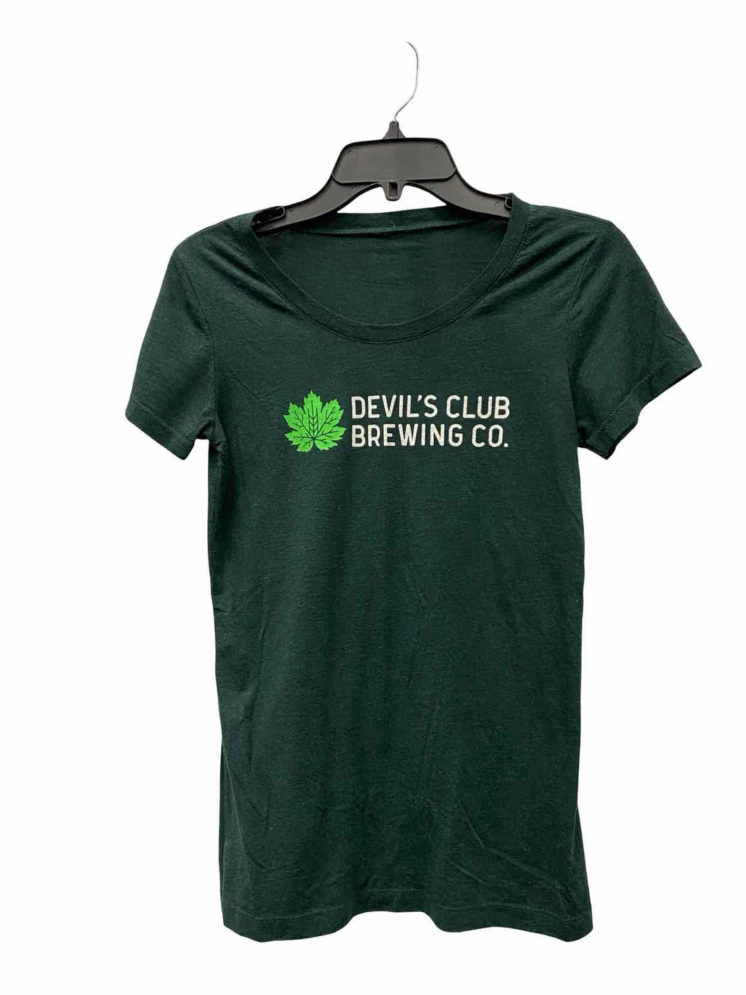 Devil's Club Brewery Size S Green T-shirt