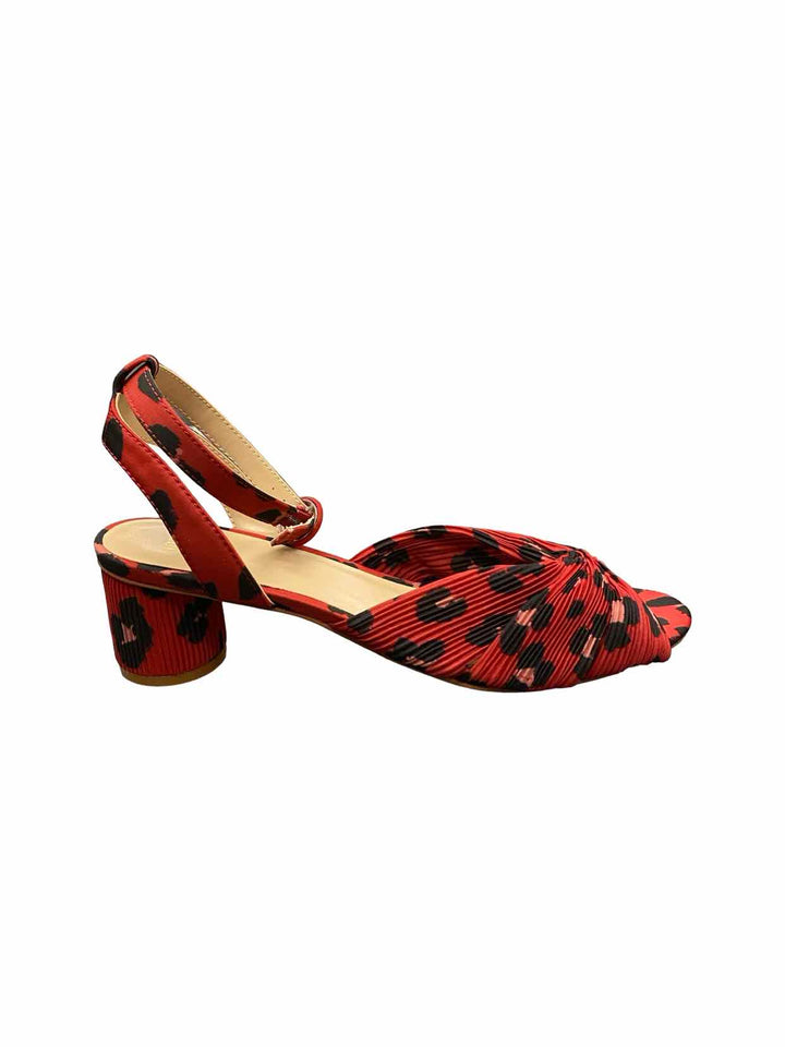 Cabi Shoe Size 9 Red Leopard Heels