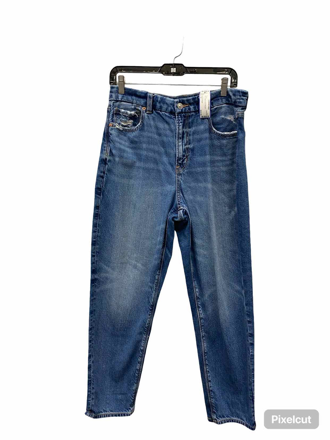 American Eagle Size 12 Blue curvy mom jean Jeans