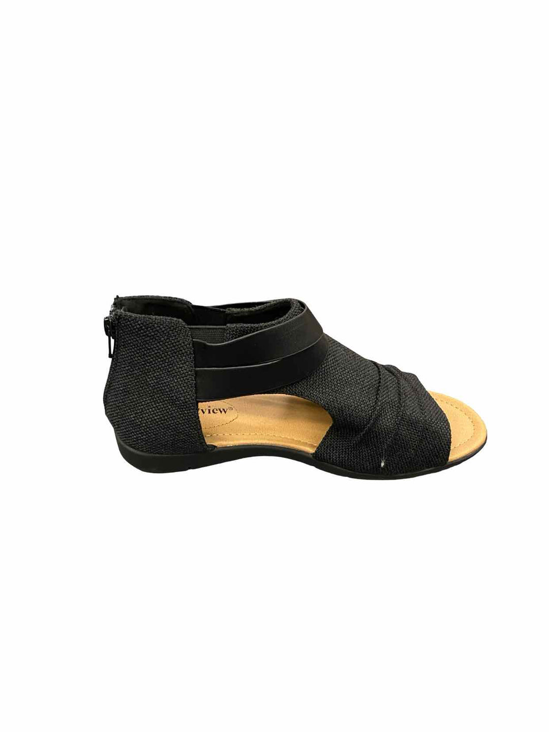 Comfort View Shoe Size 7.5 Black Sandals