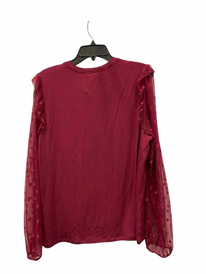Les Serein Size XL Maroon NWT Long Sleeve Shirts