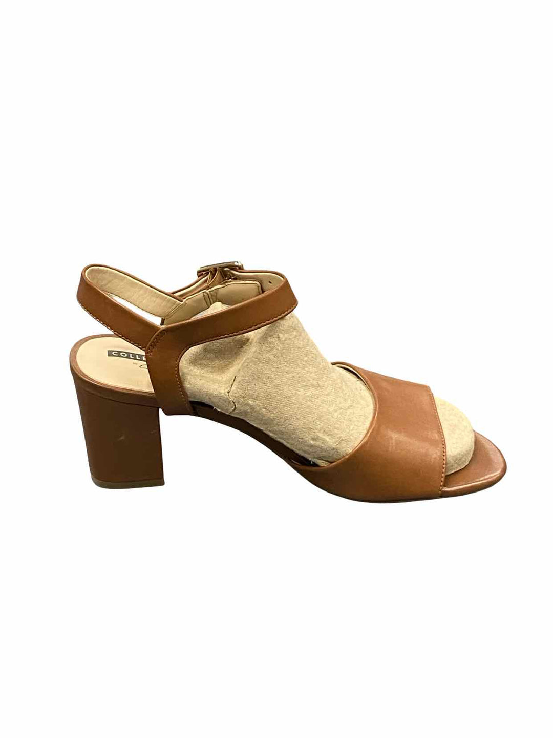 Clarks Shoe Size 6.5 Brown Leather Deva Quest Sandal Heels