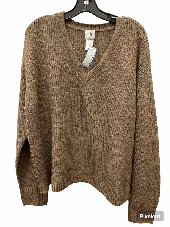 Cabi Size XL Brown Sweater