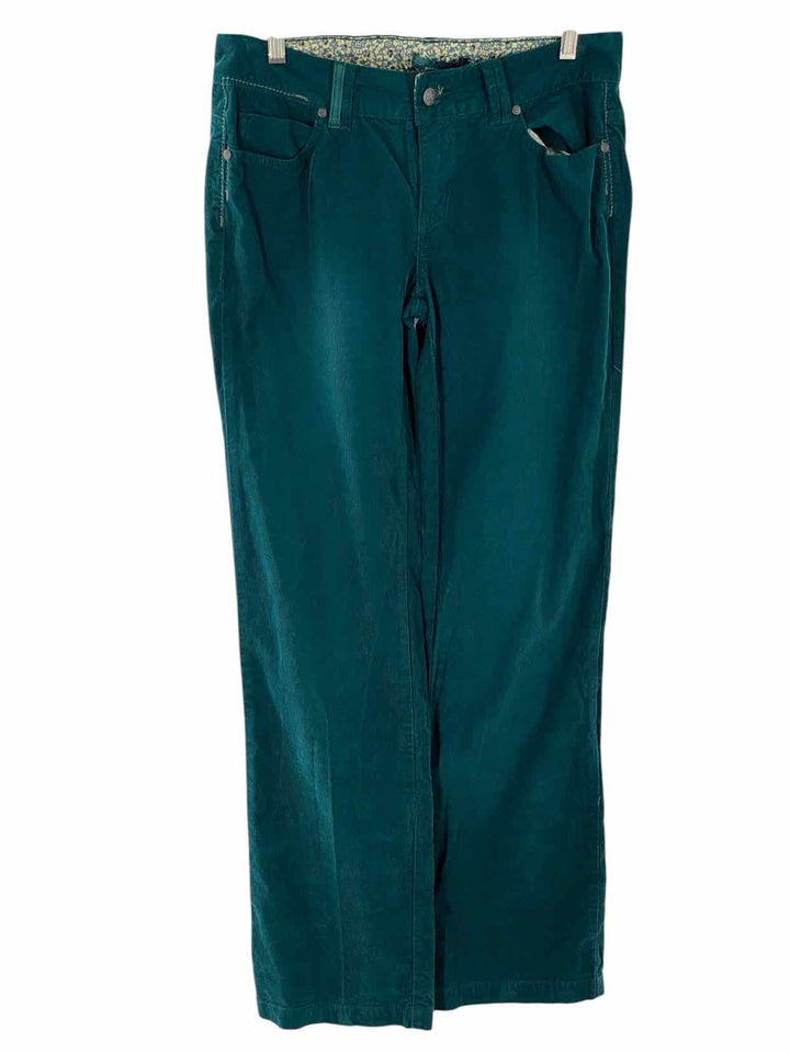 PrAna Size 8 Teal Corduroy Pants