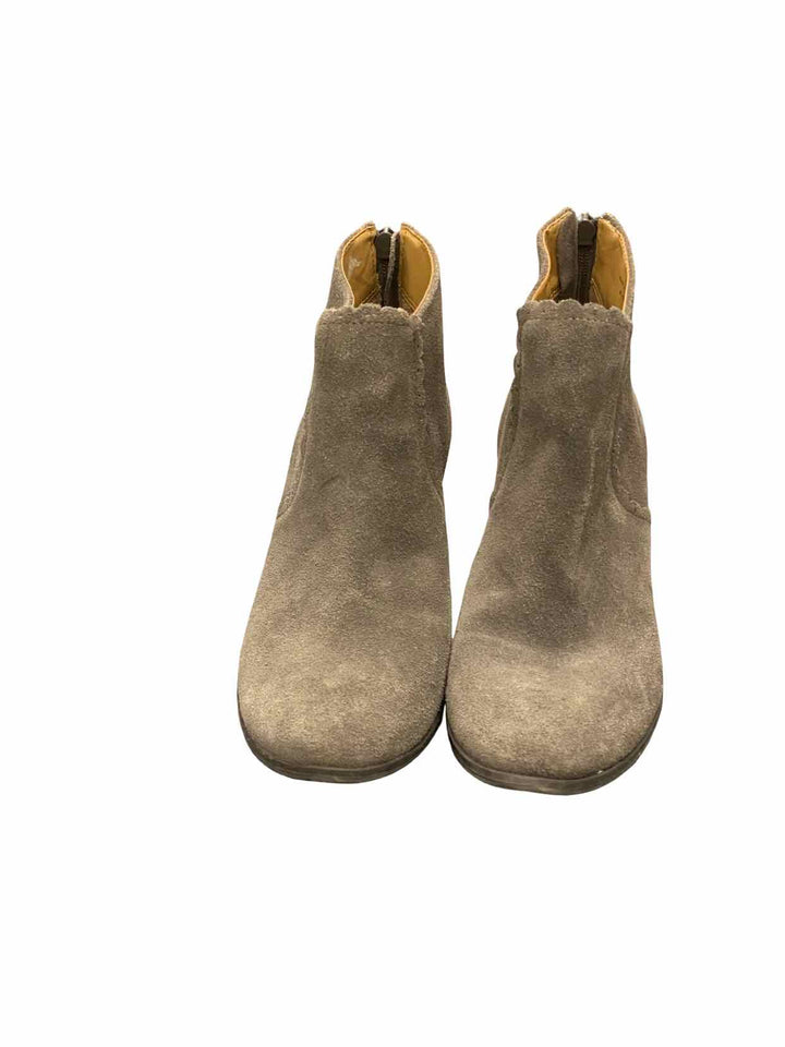 Jack Rogers Shoe Size 8.5 Grey Suede Wedge Boots(Ankle)