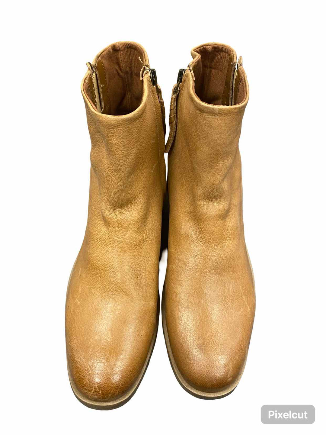 Franco Sarto Shoe Size 9 Brown Leather Boots(Ankle)