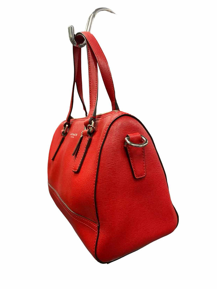 COACH Red Mini Satchel Purse