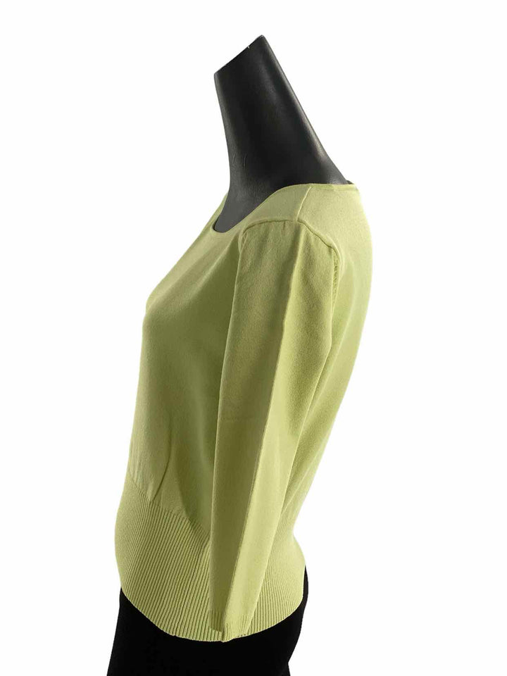 Talbots Size L Yellow Green 3/4 Sleeve Long Sleeve Shirts