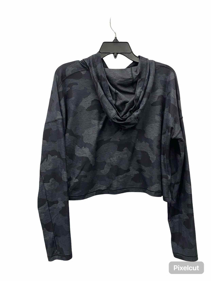 Yogalicious Size M Grey Print Athletic Long Sleeve