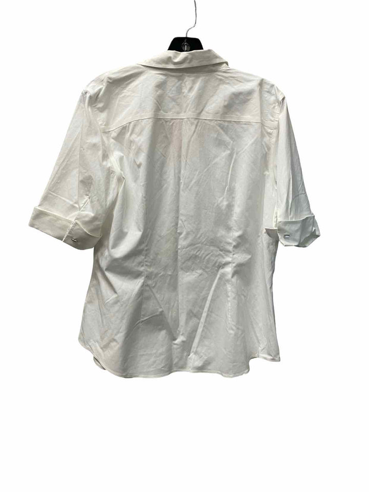 Talbots Size 12 White Short Sleeve Shirts
