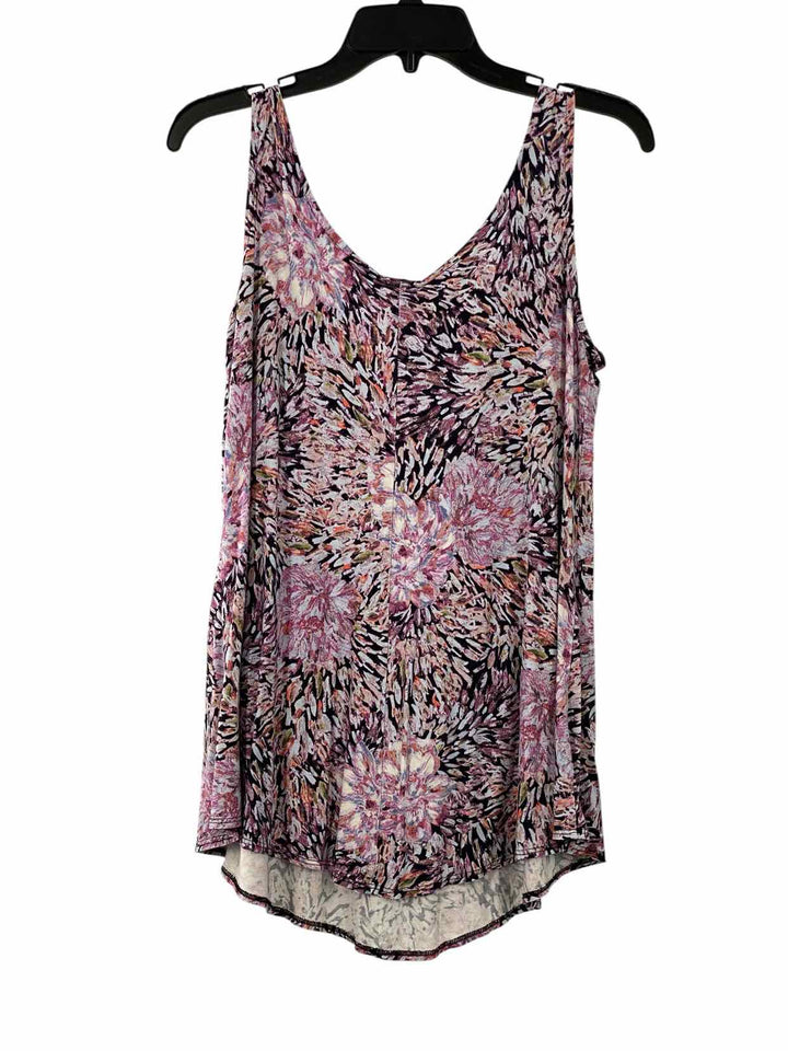 Salaam Size M Pink Floral Tank Top