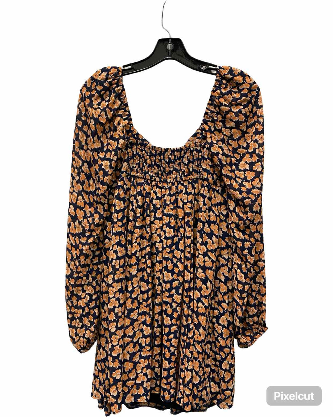 Abercrombie & Fitch Size S Navy Blue Orange Floral Dress