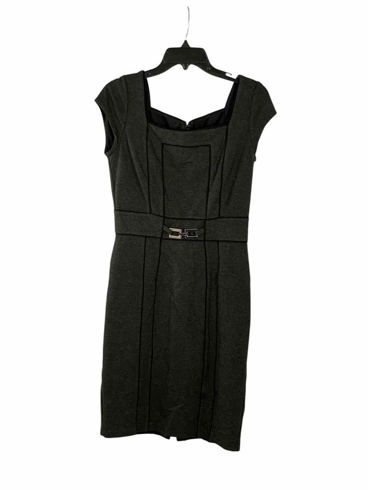 White House Black Market Size 4 Dark Grey Dress