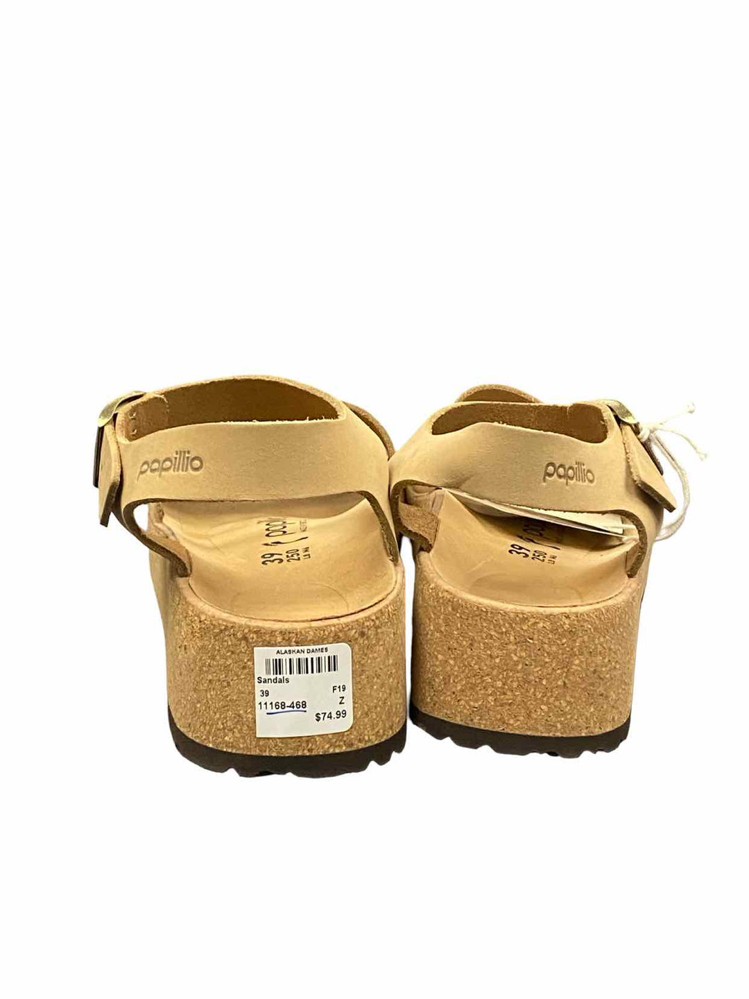 Papillio Shoe Size 39 Tan Leather NWT Sandals