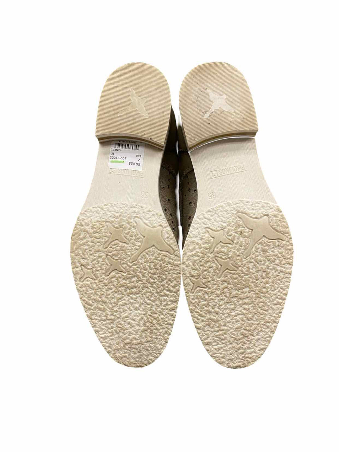 Pikolinos Shoe Size 36 Olive Royal Lace Up Low Heel Loafers