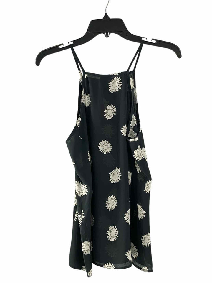 Cabi Size XS Black White Daisies Tank Top