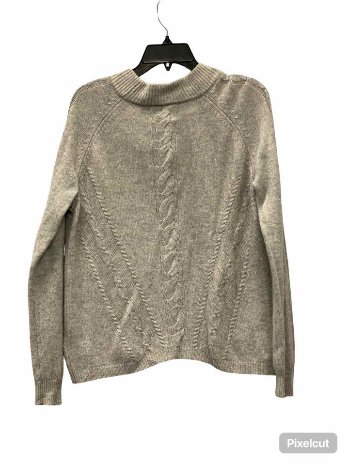 Nanette Lepore Size XL Grey 100% cashmere Sweater
