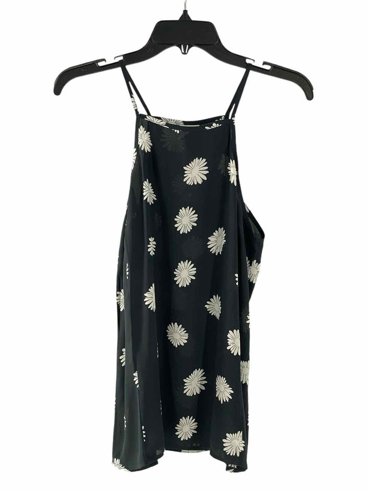 Cabi Size XS Black White Daisies Tank Top