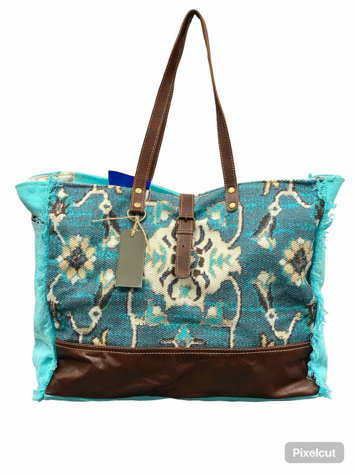 Myra Bag Turquoise Vivacious Weekender Bag