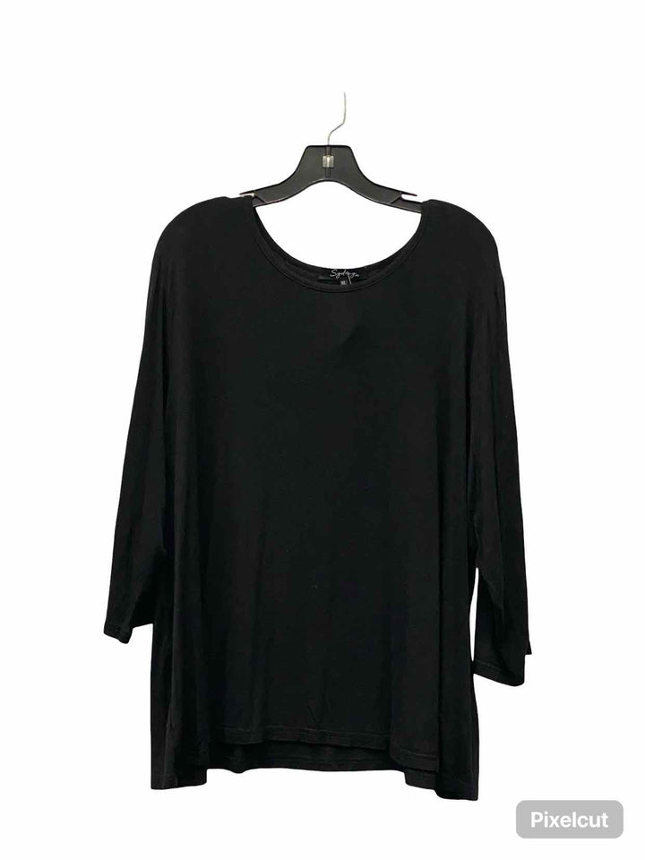 Sydney Size 2XL Black Long Sleeve Shirts