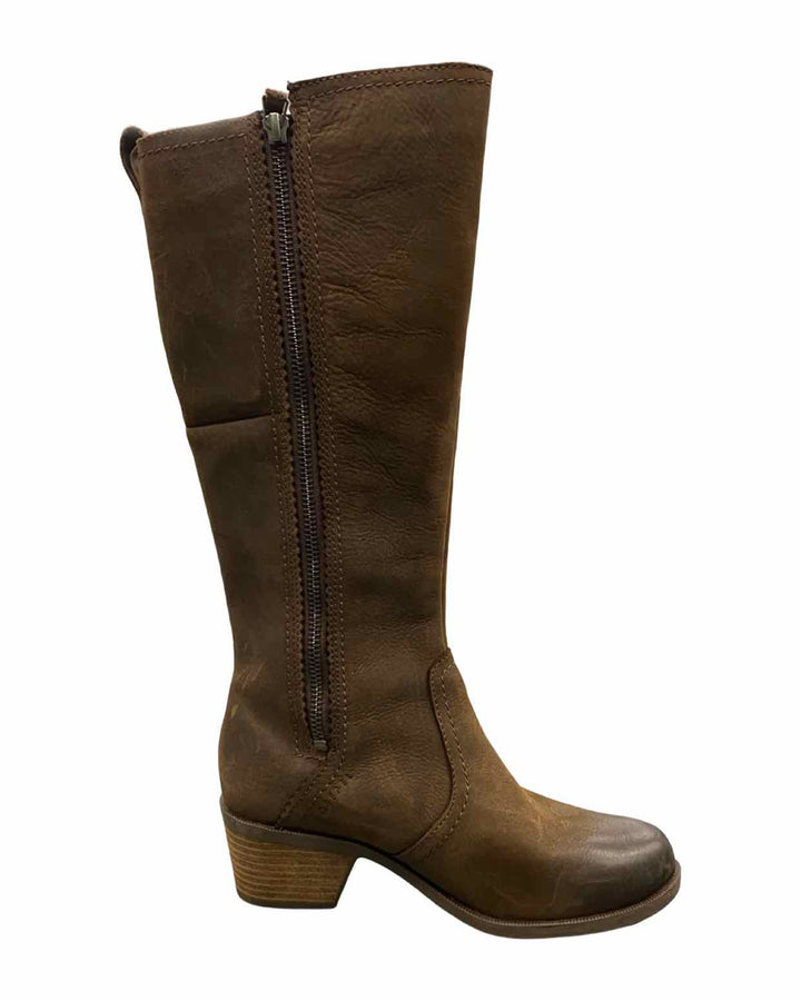 Teva Shoe Size 7 Brown Leather Anaya Tall Boots(knee)