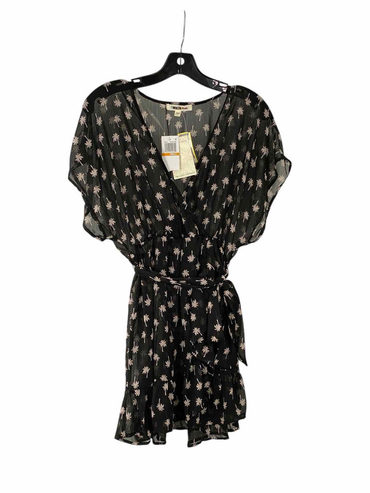 Miken Size S Black Print Dress