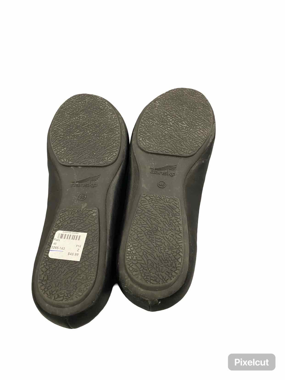 Dansko Shoe Size 40 Black Leather Mollie Flats