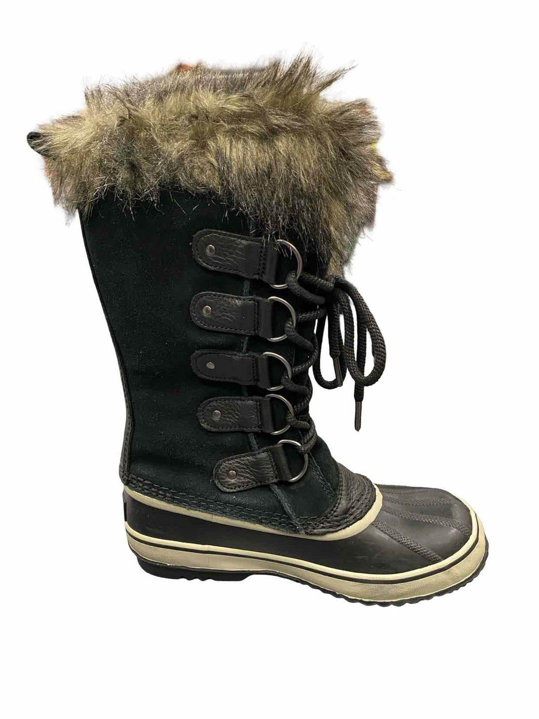Sorel Shoe Size 8 Black Joan of Arctic Waterproof Boots(knee)