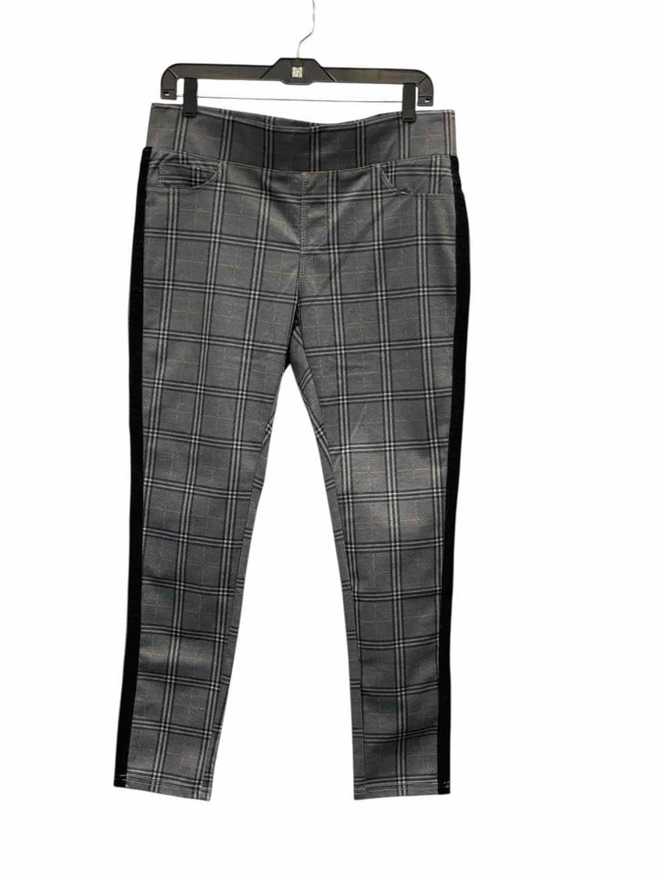 Lola Jeans Size L Grey & White Black Plaid Pants