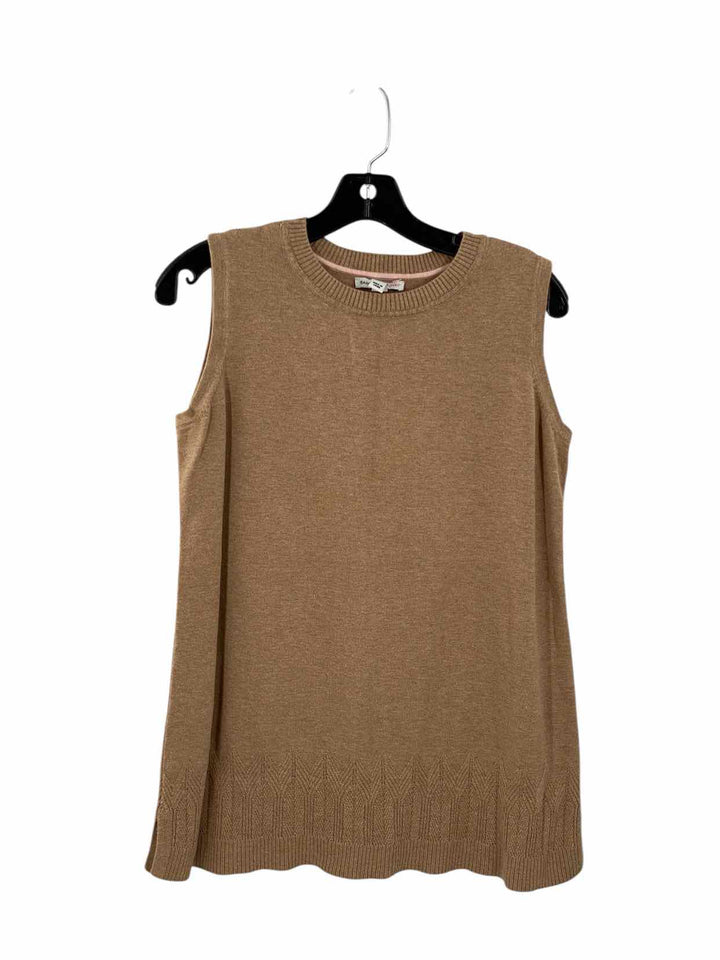 Isaac Mizrahi Live! Size M Beige Knit Tank Top