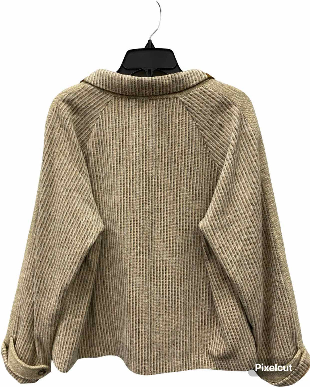 Mystree Size L Beige Tan Wool Blend Blazer