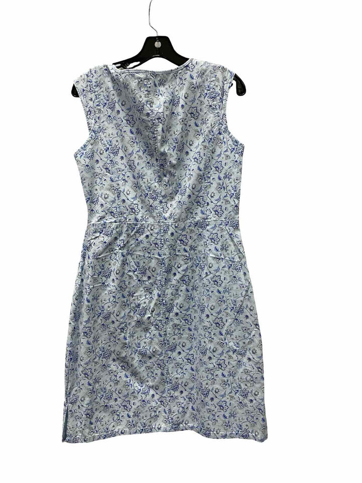 THE TERRITORY AHEAD Size 8P Blue Floral 100% cotton Dress