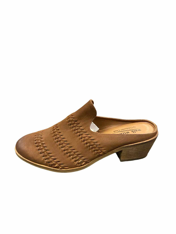 Coldwater Creek Shoe Size 9.5 Brown Walk With Me Mules Heels
