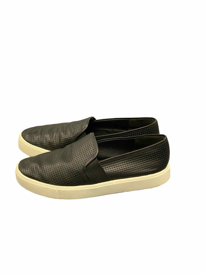 Vince Shoe Size 6 Black Perforated Leather Blair Sneakers
