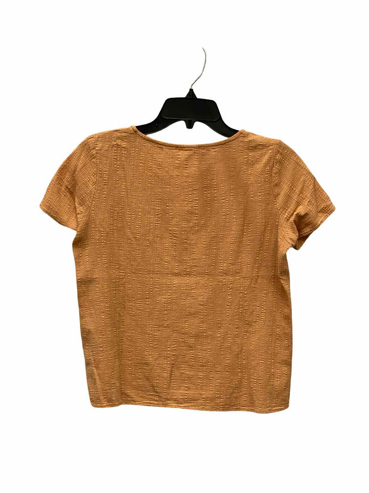 Final Touch Size M Orange Short Sleeve Shirts