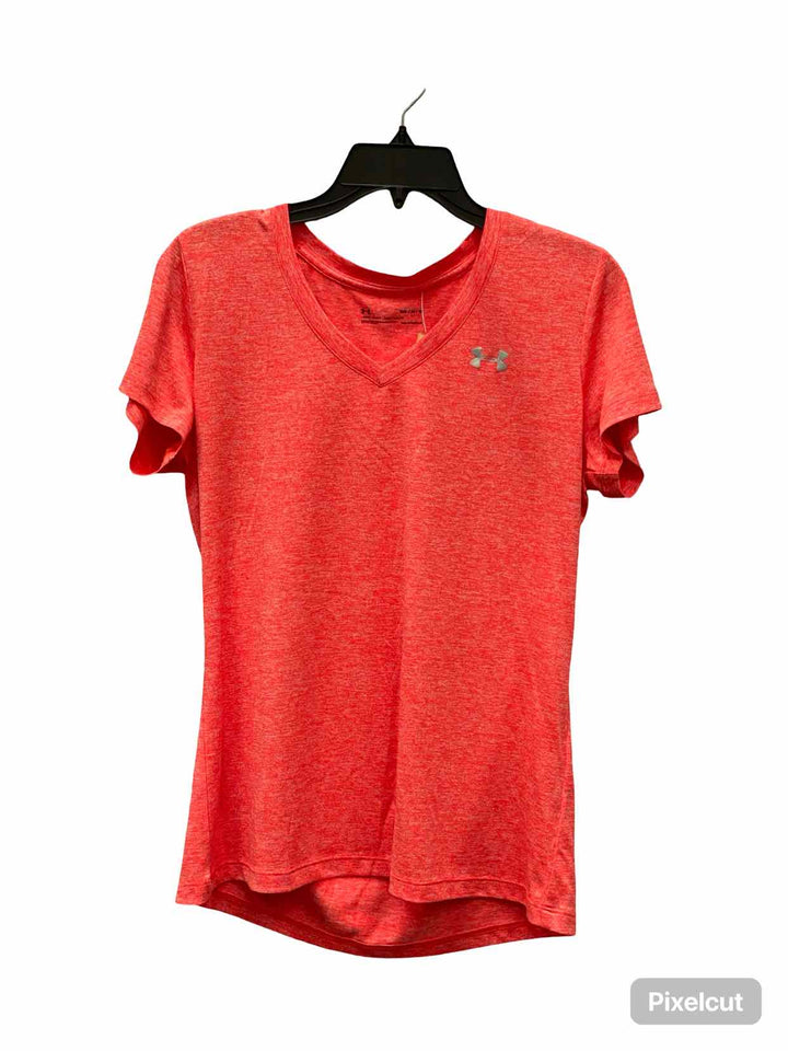 Under Armour Size M Bright pink Athletic Short Sleeve