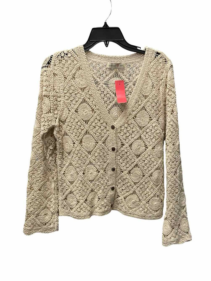 Penelope Rose Size S Cream Sweater