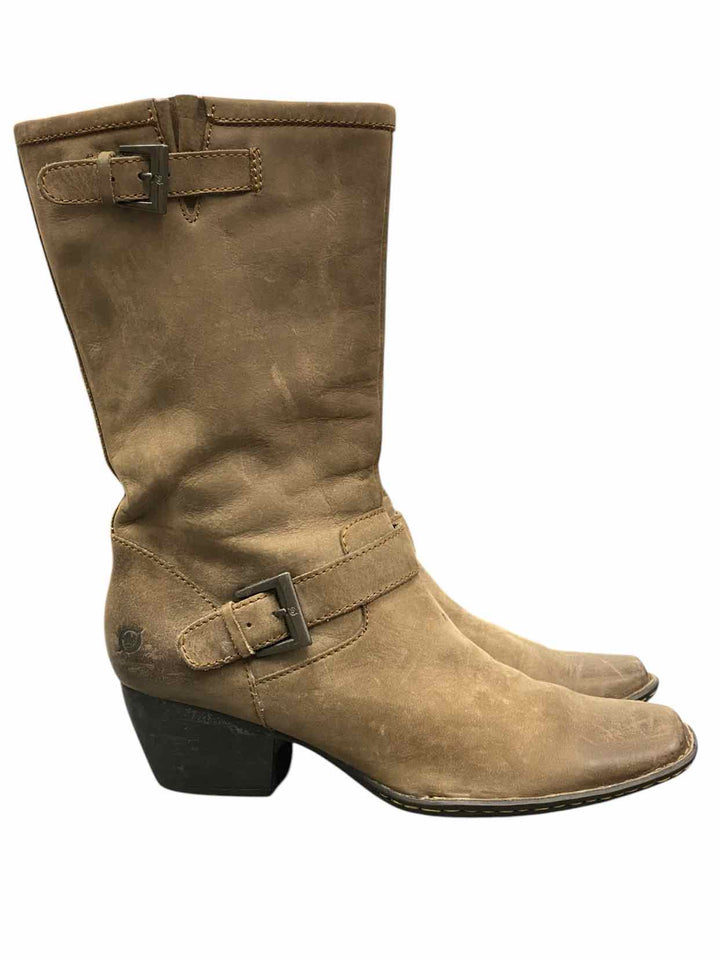 Born Shoe Size 10 Taupe Boots(Ankle)