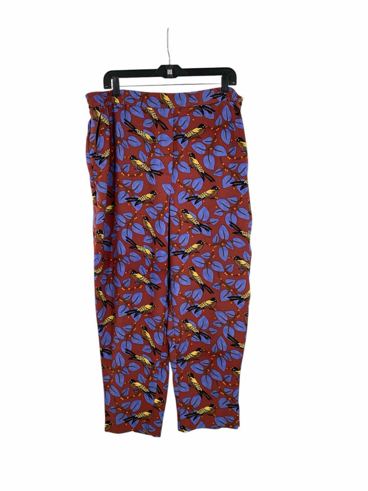 Anthropologie Size XL Red Blue Pants