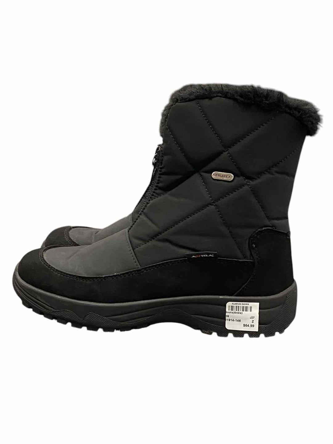 Atibatex Shoe Size 39 Black Boots(Ankle)