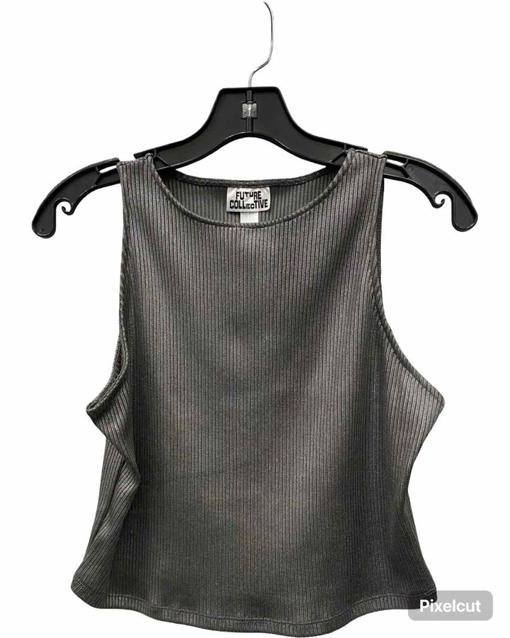 Future Collective Size M Silver Tank Top