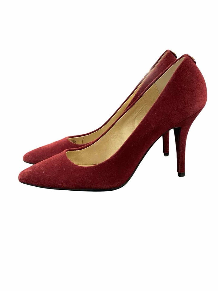 Michael Kors Shoe Size 8.5 Red Suede Heels