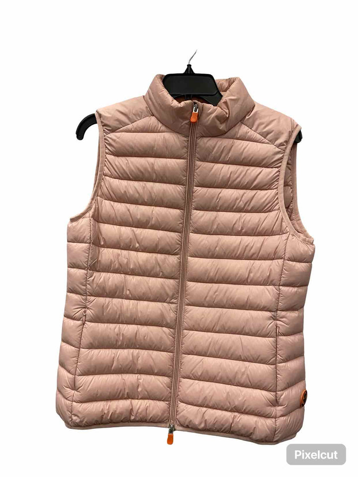 SAVE THE DUCK Size 3L Pink Quilted Puffer Vest (Outdoor)