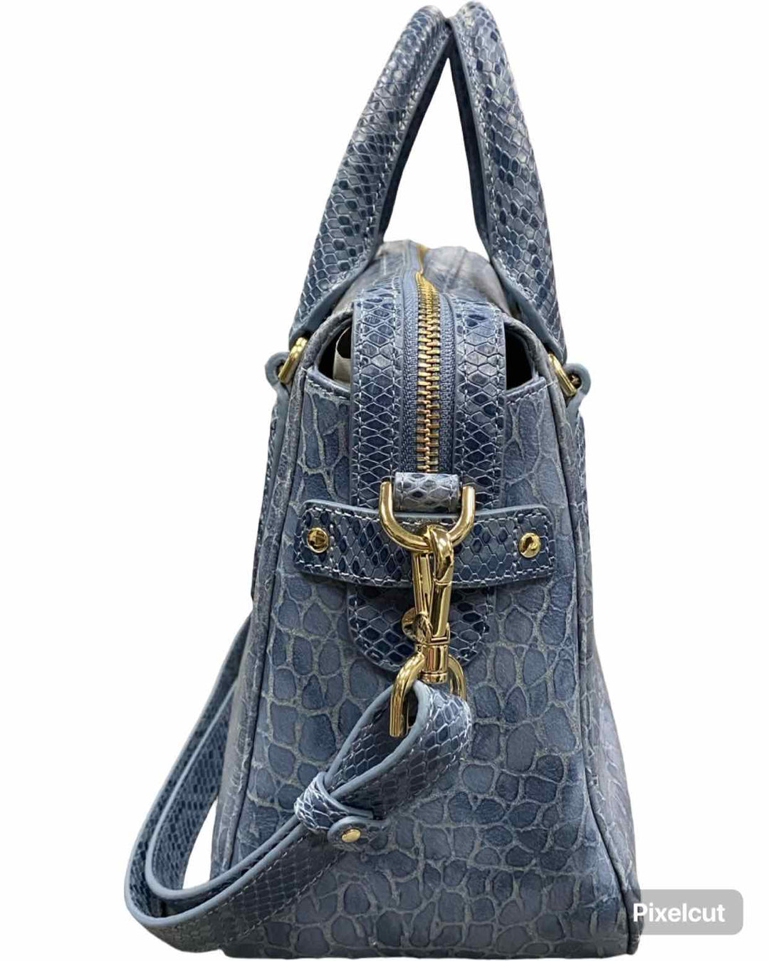 Brahmin Blue W/Crossbody Strap Purse