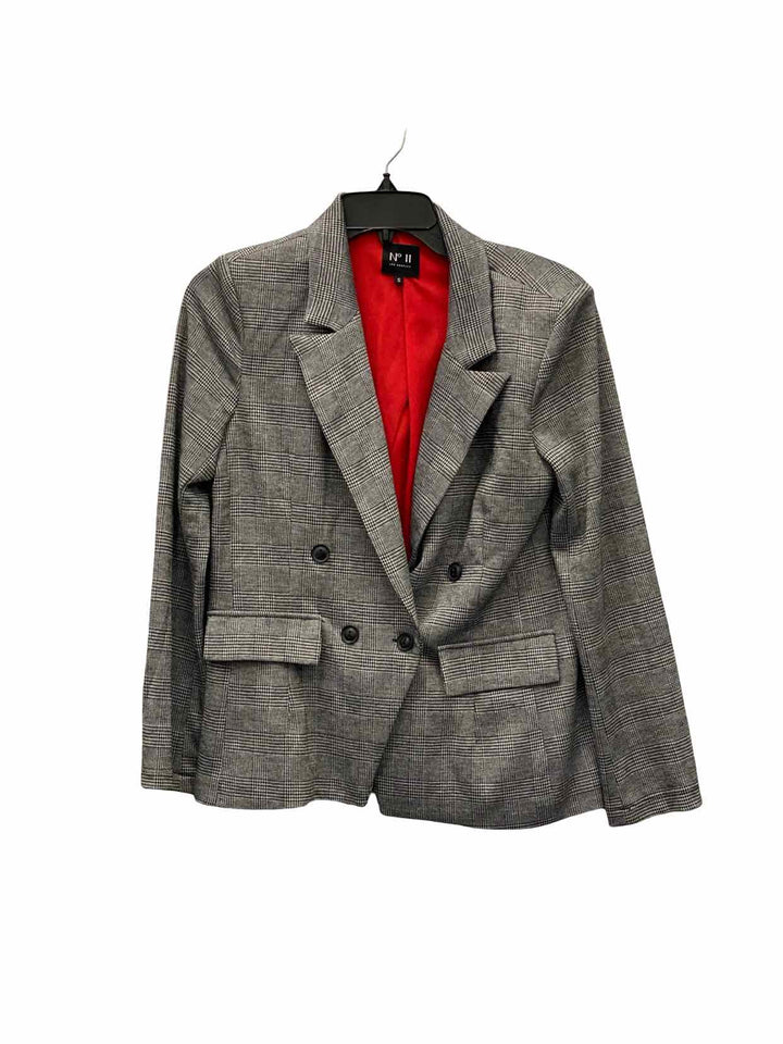 No 11 Los Angeles Size S Gray Plaid Blazer
