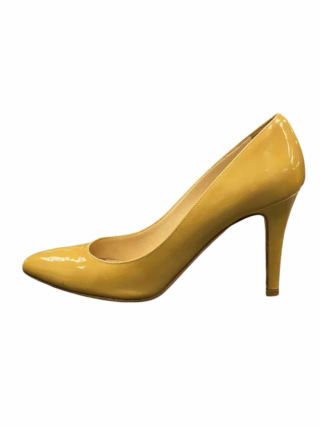 Jimmy Choo Shoe Size 37.5 Yellow Leather Heels